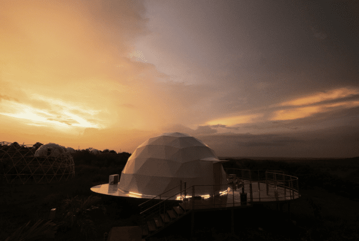 Domes at sunset